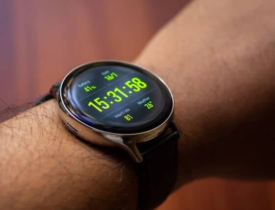Samsung Galaxy Watch Active 2 on hand one of the Best smartwatches in Kenya